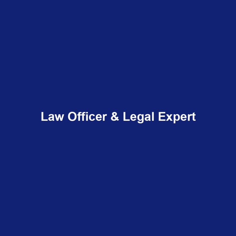 Law Officer & Legal Expert