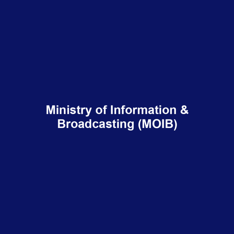 Ministry of Information & Broadcasting (MOIB)