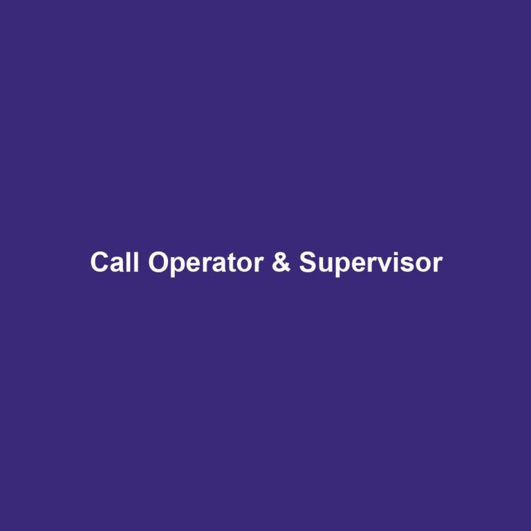 Call Operator & Supervisor