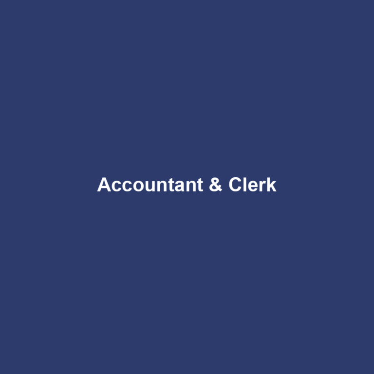 Accountant & Clerk