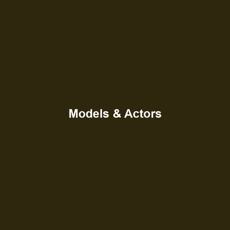 Models & Actors