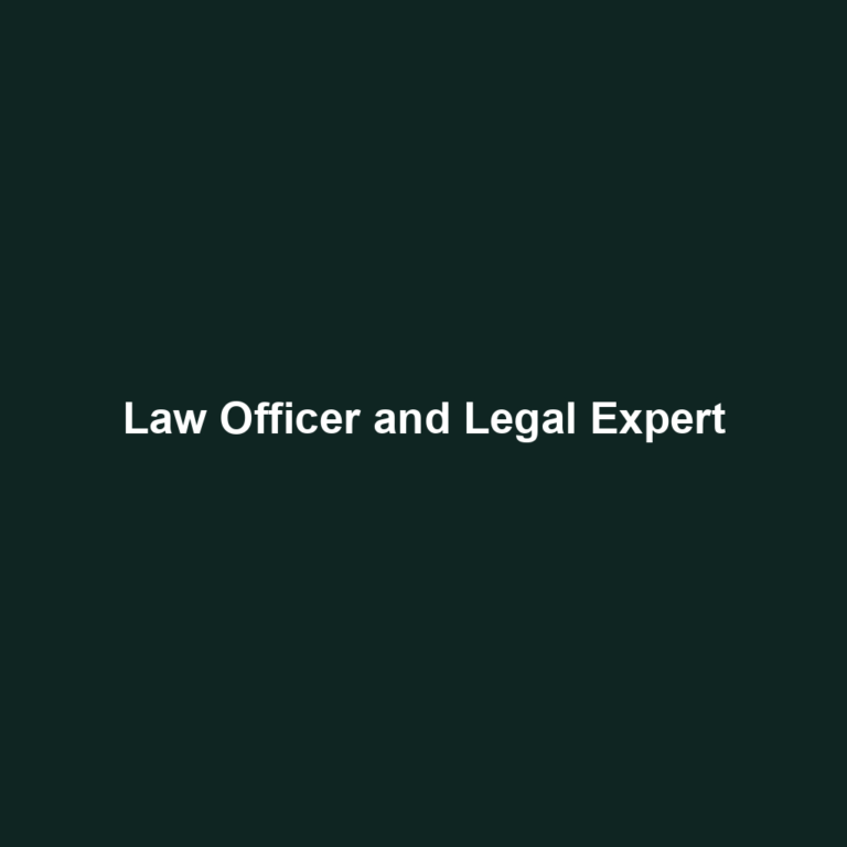 Law Officer and Legal Expert