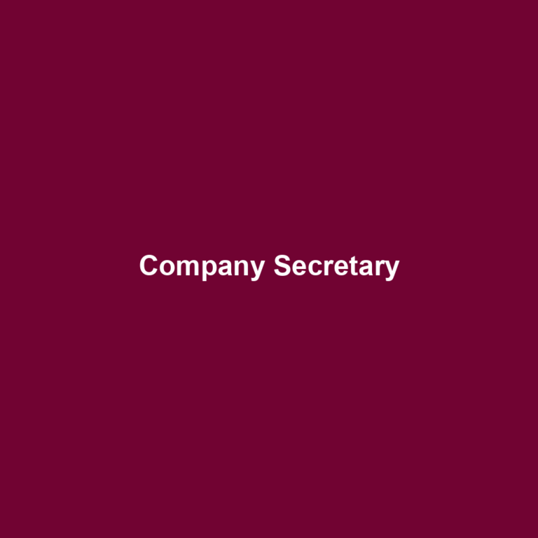 Company Secretary