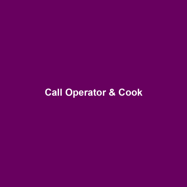 Call Operator & Cook