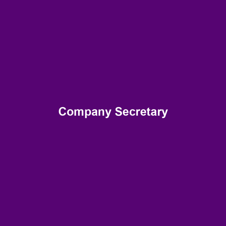 Company Secretary