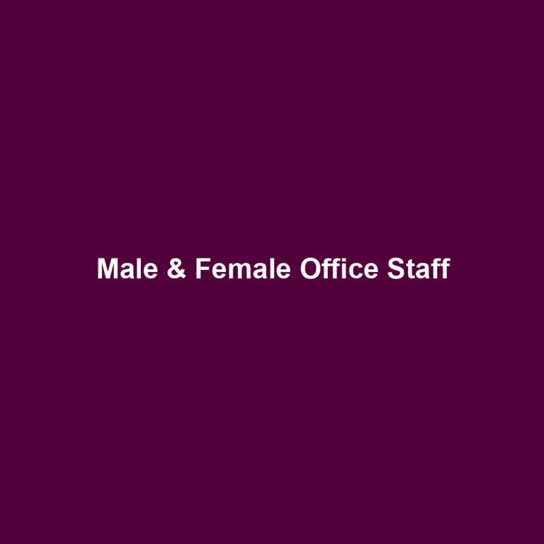 Male & Female Office Staff
