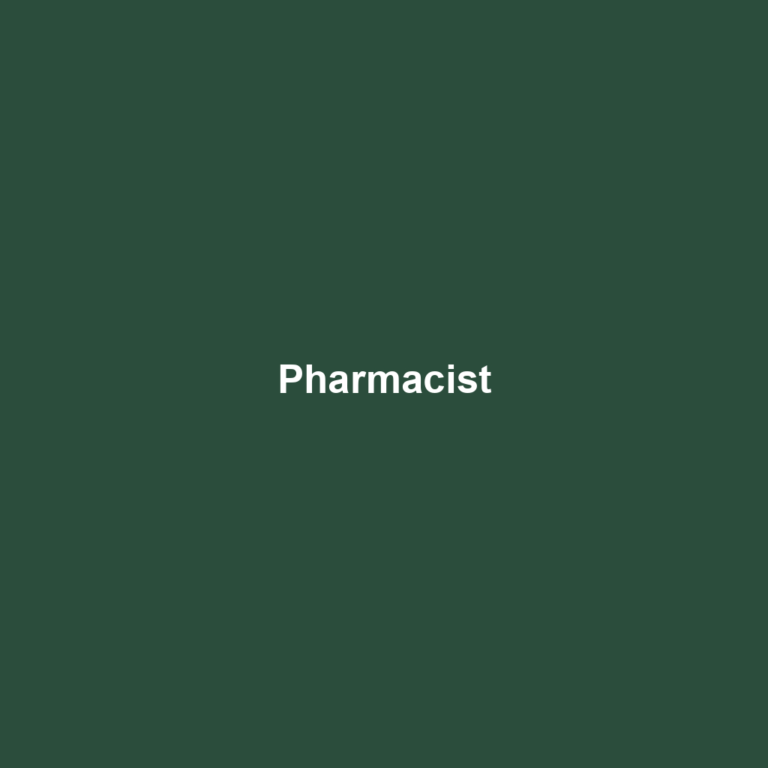 Pharmacist