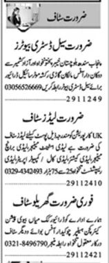 Lady Assistant Manager & Kitchen Helper Jobs in Multan