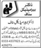 Medical Staff Opportunities at Hospital Clinic – Lahore (Full-Time)