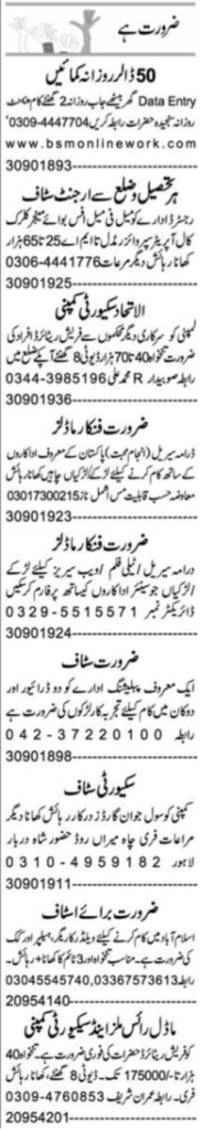 Manager & Driver at Private Company, Lahore