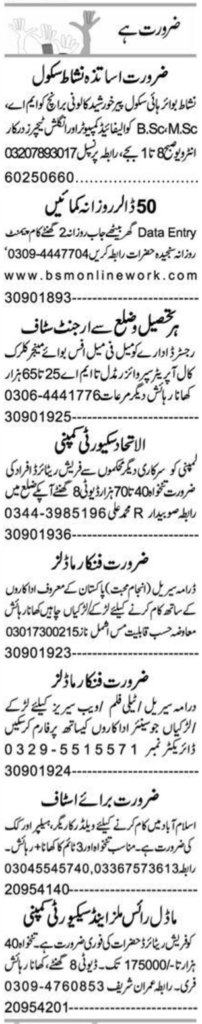 English Teacher & Manager Jobs 2024 in Multan