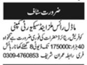 Security Staff Jobs 2024 in Model Rice Mills & Security Company