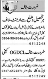 Multiple Positions at Private Company, Lahore