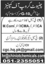 Chiniot Group of Companies Jobs 2024