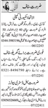 Distributor & Kitchen Helper Jobs 2024 in Islamabad