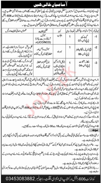 Multiple Positions in a Private Company – Peshawar, KPK