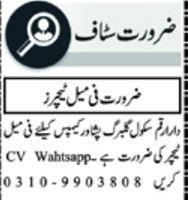 Female Teacher Job at Dar-e-Arqam School