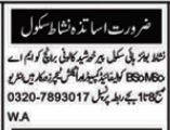 Teaching Jobs at Nishat Boys High School in Multan