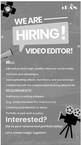 Video Editor - IKAN Engineering Services Pvt Limited