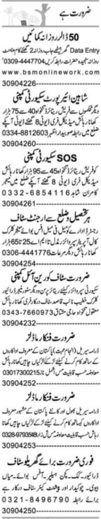 Job Opportunities at Private Company, Faisalabad