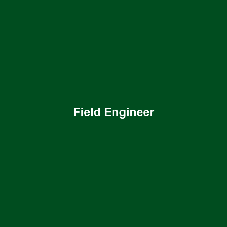 Field Engineer