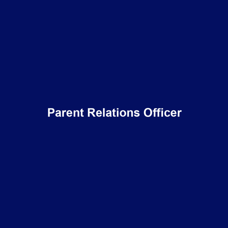 Parent Relations Officer