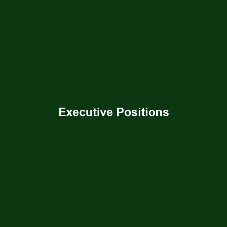 Executive Positions