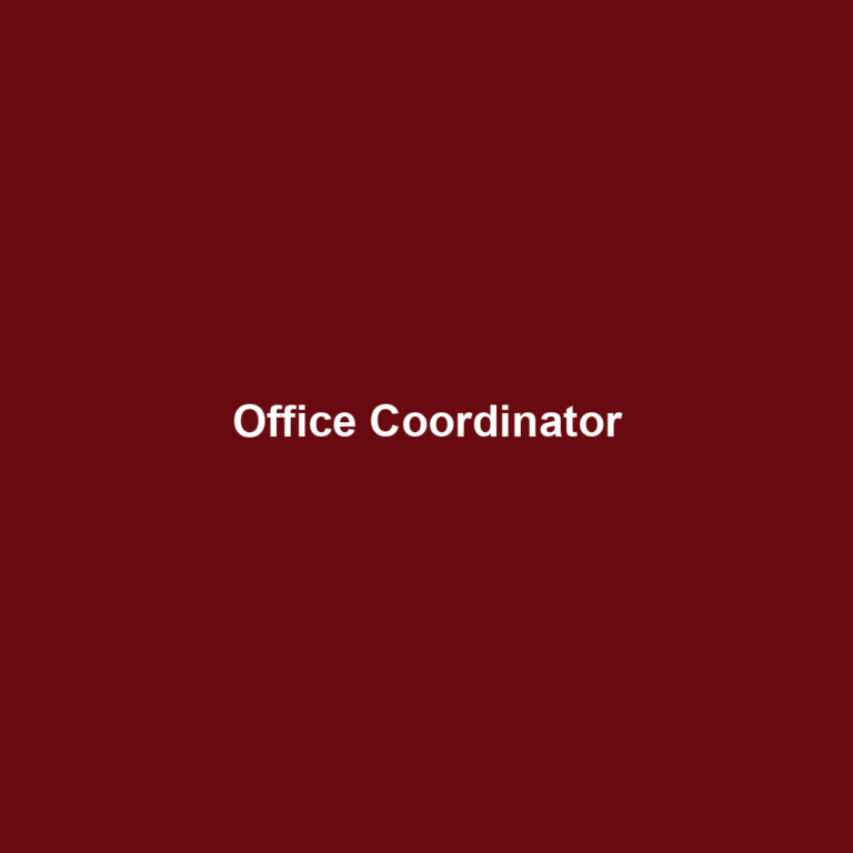 Office Coordinator