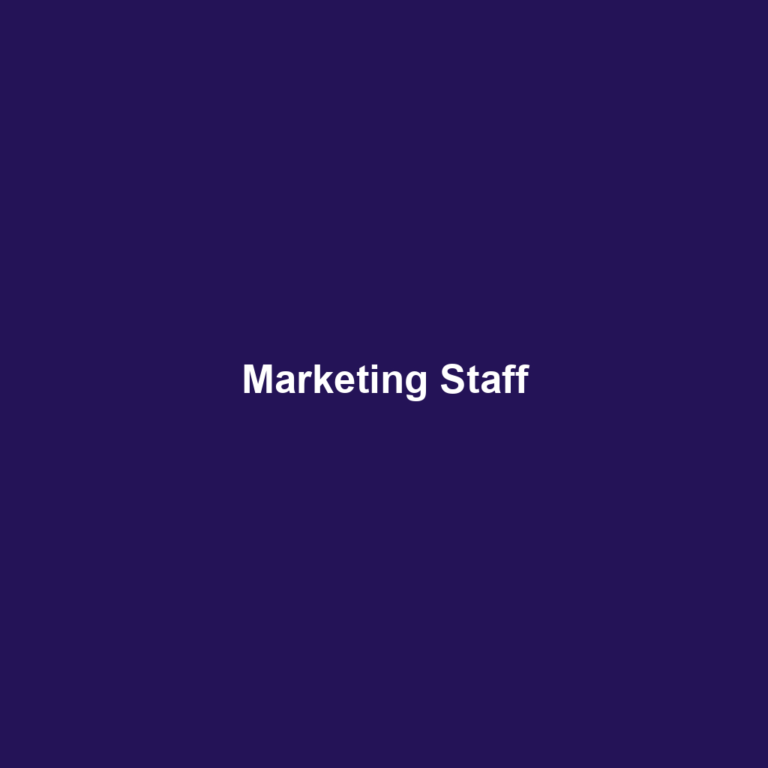 Marketing Staff