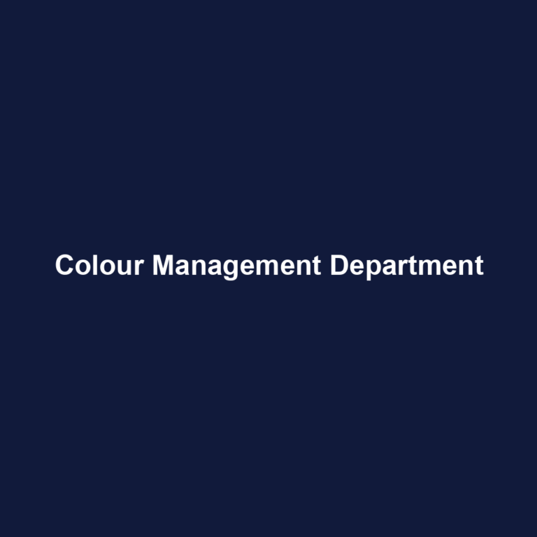 Colour Management Department