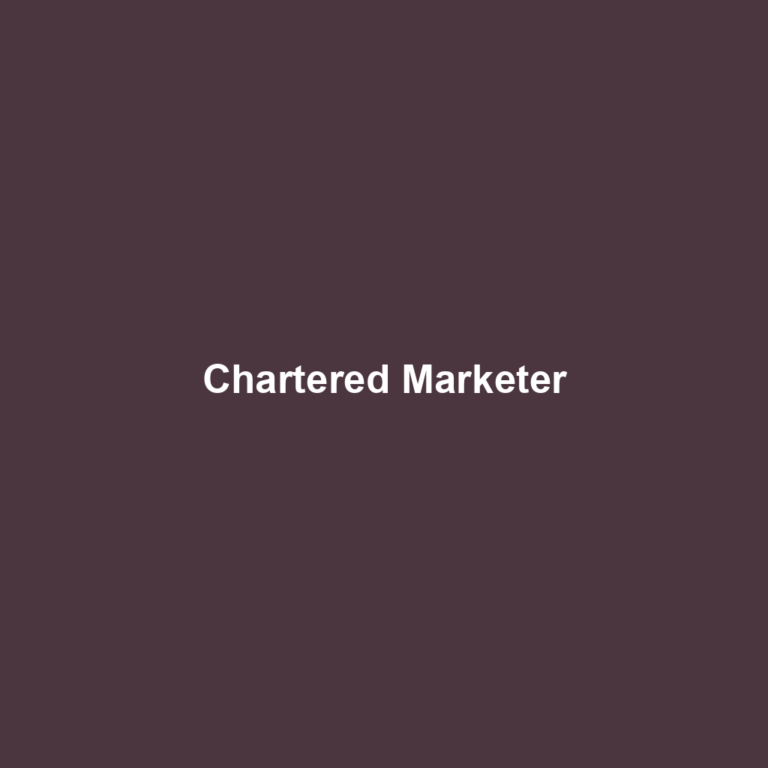 Chartered Marketer