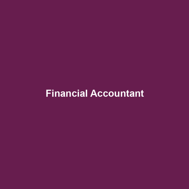 Financial Accountant