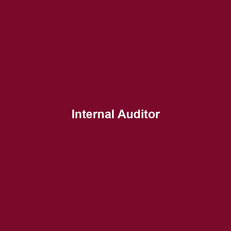 Internal Auditor