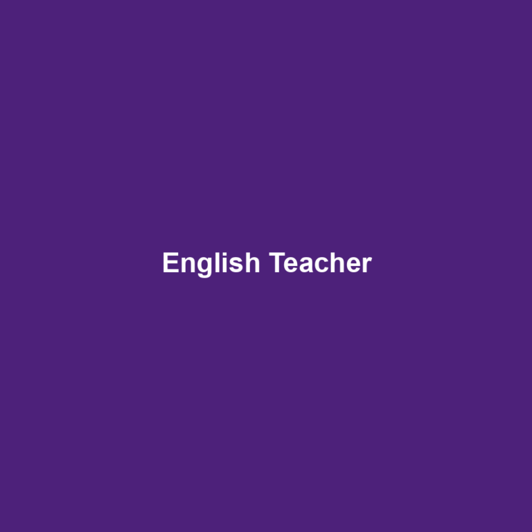 English Teacher