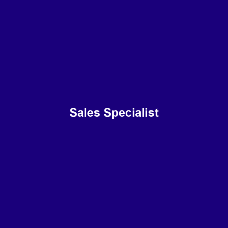 Sales Specialist