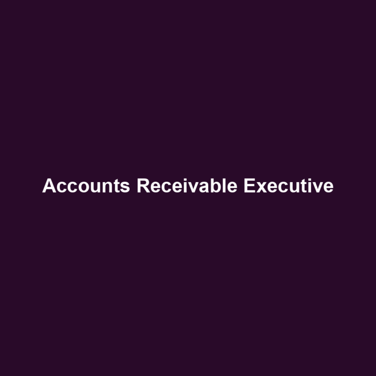 Accounts Receivable Executive