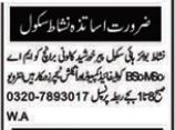 Teaching Jobs at Nishat Boys High School